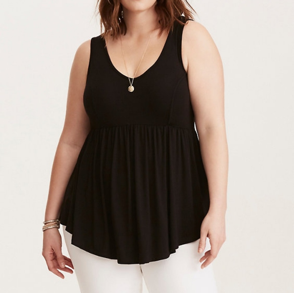 Black Baby Doll Tank